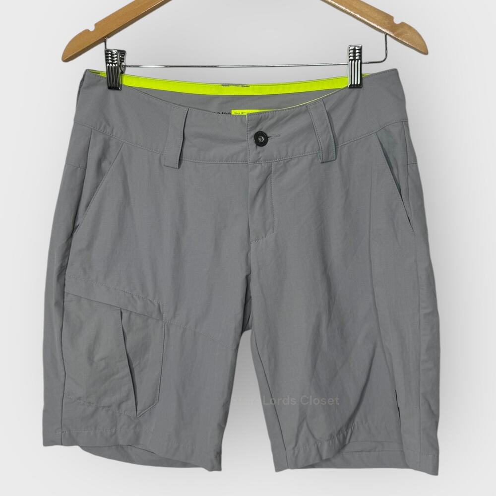 Helly Hansen Women's Gray Shorts with Neon Yellow Trim